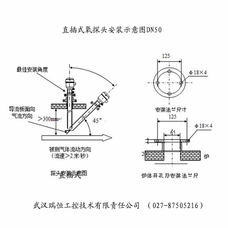高温氧分析仪安装示意图